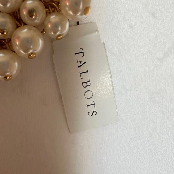 Talbots Pearl Cluster Necklace - Picture 7 of 16